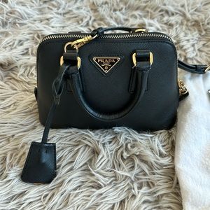 Prada Black Saffiano Promenade Mini
